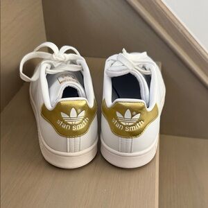 Adidas women’s  Sneakers White with Gold Accents